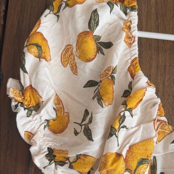 Eve Orange and White Floral Maxi Dress - Picture 6 of 6